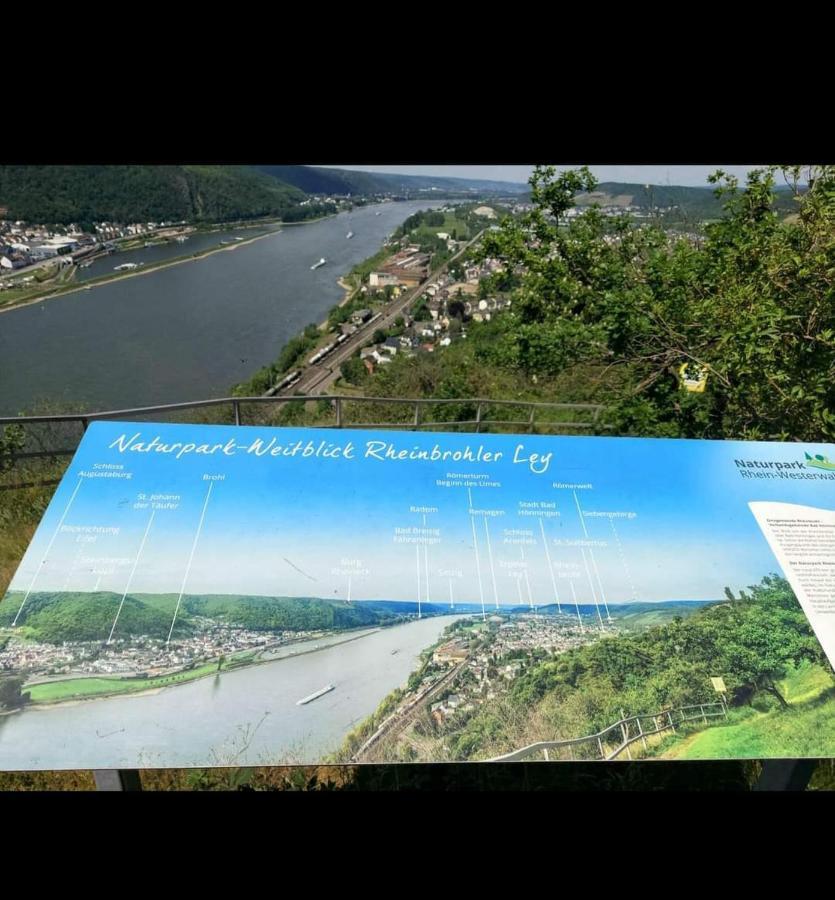 Ferienwohnung Neli Am Rhein Rheinbrohl Dış mekan fotoğraf